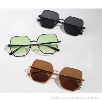 big square frame oversized colorful custom fashion trendy women men sun glasses shades sunglasses 2021